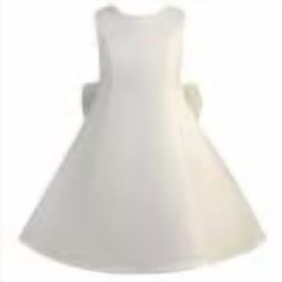 DHFJKG Dress Girls Elegant Pearl White Backless Bow Party Gown Toddler Formal Dresses For Sleeveless Round Neck Trendy Dress