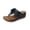 Blue, variant on Brown Women Casual Summer Flip Flops Wedge Heel Fish Mouth Open Toe Thick Bottom Flower Lightweight Comfort Shoes