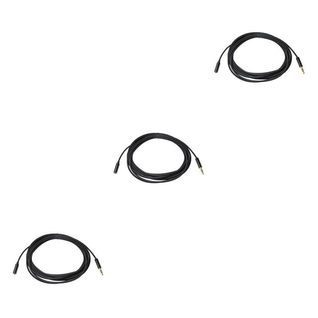 bedienty Computer Headphone Audio Extension Cable MP3 Player 3.5mm Male to Female Adapter Conversion Connector Accessories 5m 3Set