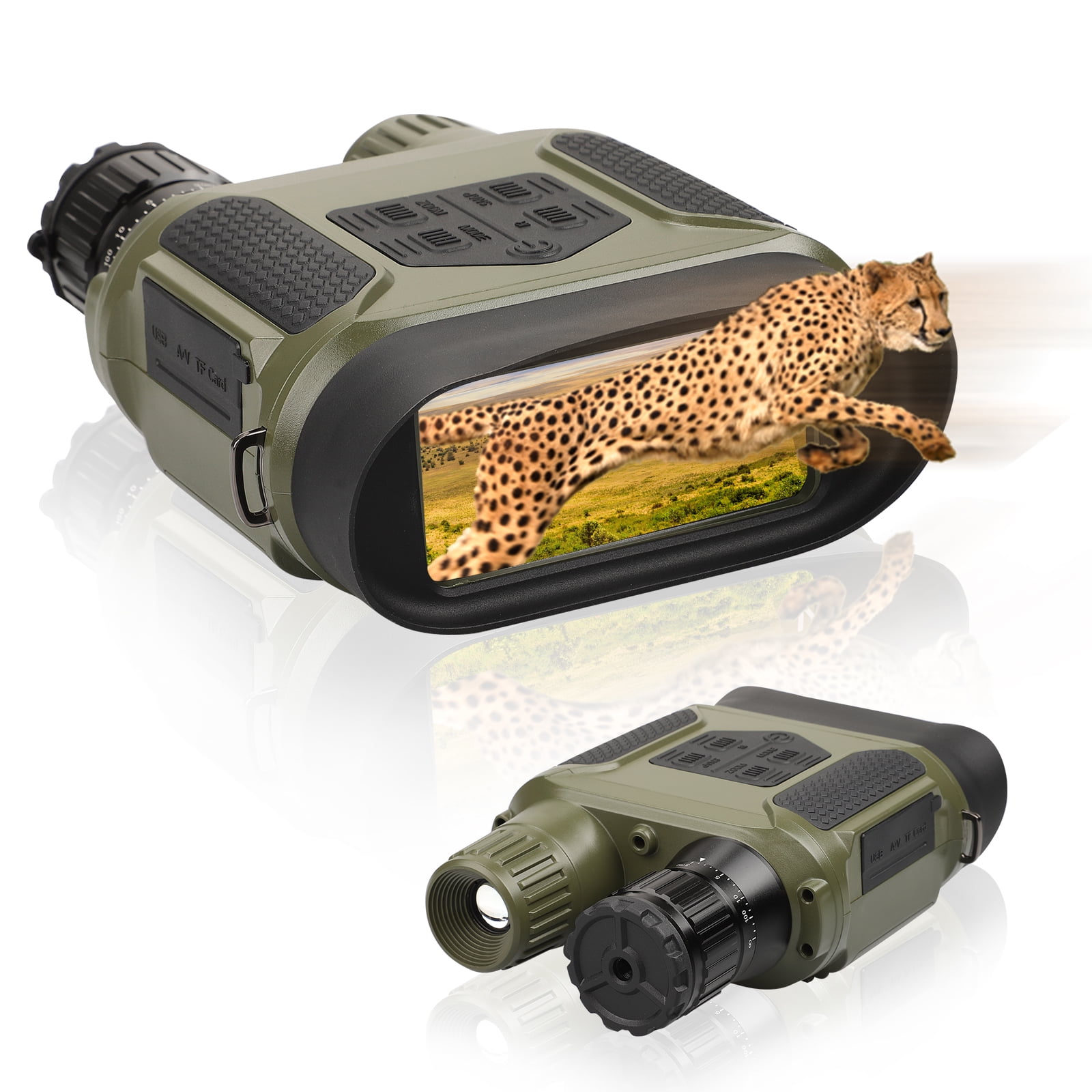 Digital Night Vision Binoculars for 100% Darkness Infrared Night Vision Goggles with LCD Screen,Great for Night Observation 