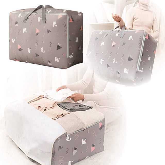 Home Textile Storage Solution Thickened Fabric Quilt Storage Bag for Large Capacity Organization and Travel