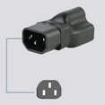 thumbnail image 4 of IEC320 C14 A NEMA 6-15/20R Adaptador de Potencia, Sacando Un adaptador de CA Resistente Copper Core 2 en 1 para la Fuente de Alimentación del Chasis del Servidor, 4 of 7
