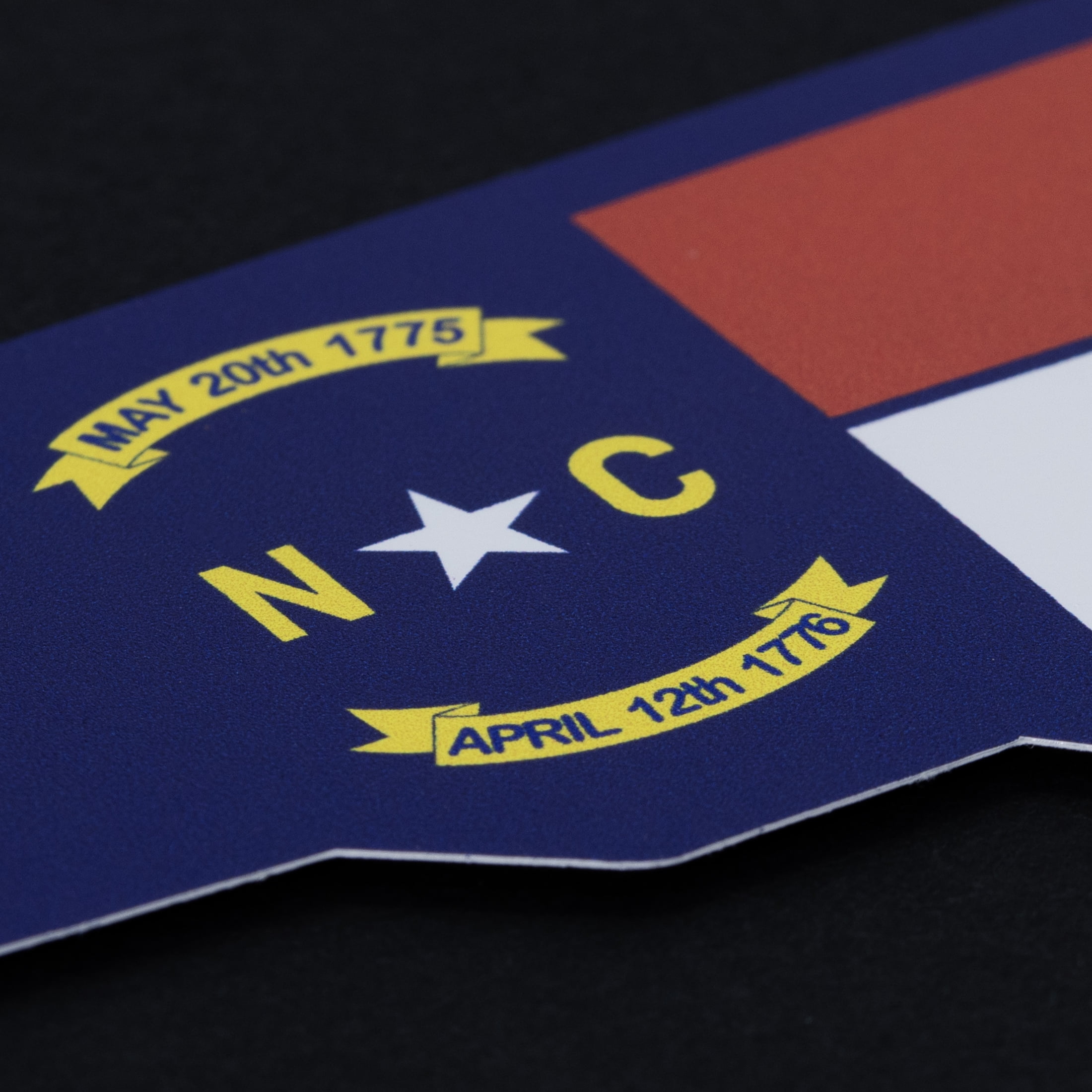 Auto Drive North Carolina State Vinyl Auto Decal, Multicolor, 7.25” x 3”