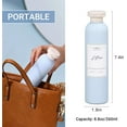 thumbnail image 3 of 8.8oz Travel Essentials Shampoo Bottles for Toiletries,Empty Plastic Squeeze Bottles with Flip Cap for Toiletries Travel Size Shampoo and Conditioner (3 pack, bule), 3 of 12