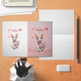 thumbnail image 4 of Happy Valentine's Day Sphynx holding flowers 5x7in Folded Greeting Card Cat Lover Kitten Owner Gifts Idea Single Note Card with Envelope - 3005, 4 of 5
