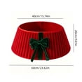 thumbnail image 3 of Christmas Tree Collar Plush Fabric Christmas Tree Skirt Ring Stand Cover Basket for Holiday Xmas Tree Living Room Seasonal Home Decor, 3 of 7