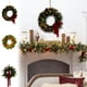 thumbnail image 1 of xihome Corona navideña artificial grande para puerta de entrada, 30 cm, de plstico verde, decoracin navideña para interiores y exteriores, diseño de vid invernal para colgar en la pared., 1 of 7