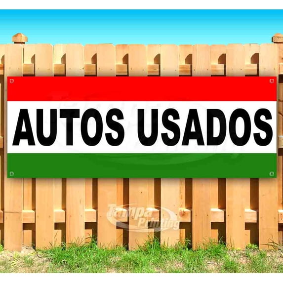 Autos Usados 13 oz Vinyl Banner With Metal Grommets
