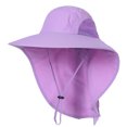 thumbnail image 1 of Chapeau de Soleil à Grand Bord pour Femmes avec Rabat de Cou pour Voyage Camping Randonnée Bateau Pêche, 1 of 7