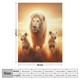 thumbnail image 4 of Orinice White Lions Savannah Sunset Warm Lightweight Blanket Soft Fleece Blankets All Seasons Decor Gift 40x50in, 4 of 6
