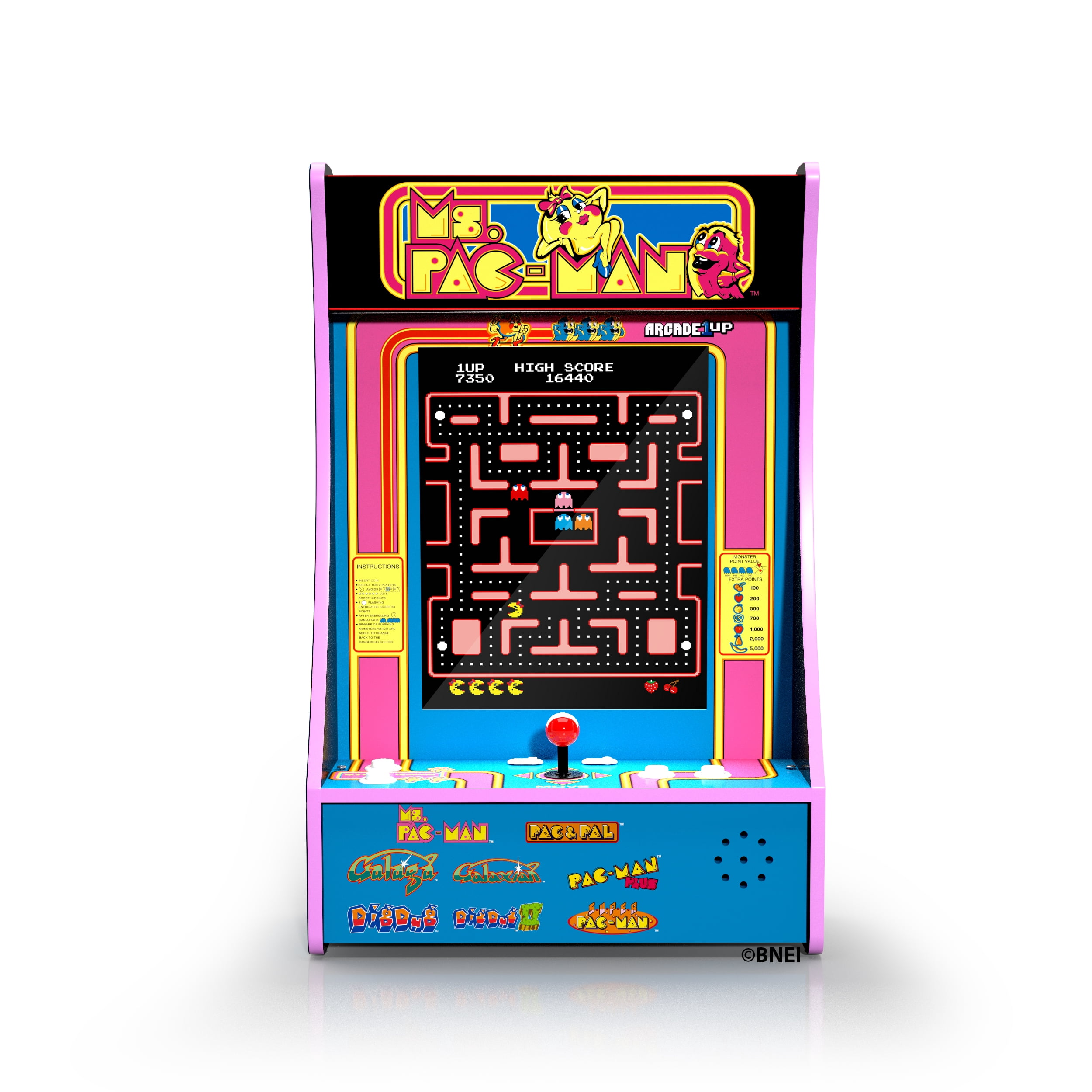 Arcade1UP Ms.PAC-MAN Party-cade - 8 Games