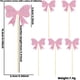thumbnail image 1 of Helado Decoraciones de Fiesta de Cumpleaños, Bow Cupcake Toppers Y Bowknot Selecciones de Torta para Cumpleaños Boda Compromiso Nupcial, Decoración de Fiesta Temática de Arco, Vestido de Invitado de B, 1 of 1
