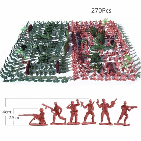 270Pcs Military Soldiers Toy Kit Army Figures & Accessories Model Playset Toys Kids Children Christmas Gift