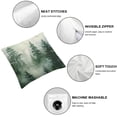 thumbnail image 6 of Ullo0ord Watercolor Green Tree Pillow Covers,Nature Themed Throw Pillows Rustic Forest Decorative Pillow Case Decor Square Cushion Cover for Home Sofa Outdoor  12x12in, 6 of 7