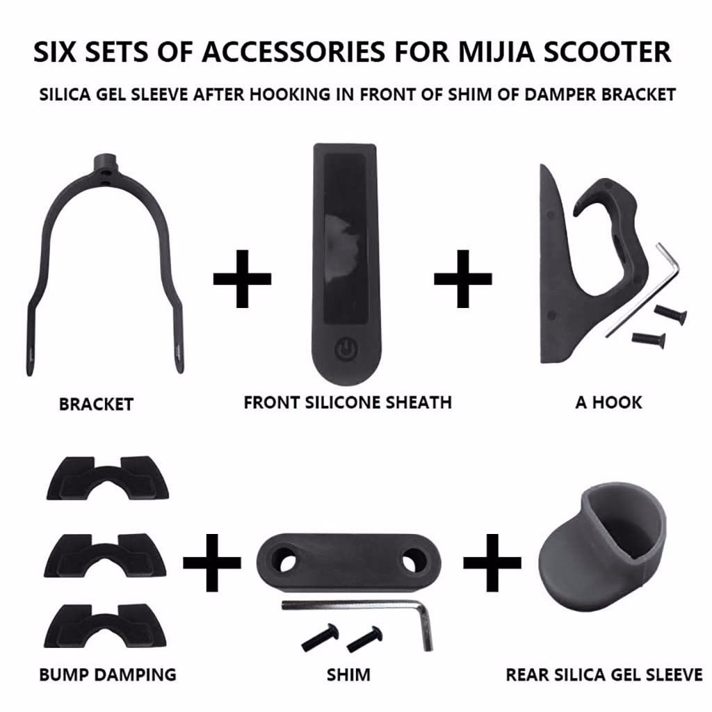 Shim 0.4mm, 0.6mm, 0.8mm & LED cable protector Xiaomi Mijia M365 Essential kit 