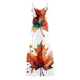 thumbnail image 5 of Joau Womens Vintage Printed Sleeveless Baggy Maxi Dress Summer Casual V Neck Loose Flowy Long Dress Evening Party Holiday Beach Sundress, 5 of 5
