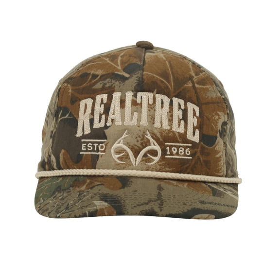 Realtree® Advantage Classic Camo Cap – Foam Front Flat Bill Snapback, One Size