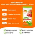 thumbnail image 4 of PROBAR - BOLT Energy Chews, Strawberry, Non-GMO, GF, Organic Gummies with B-Vitamins (12 Count), 4 of 6