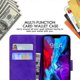 thumbnail image 5 of Wallet Case For Iphone 16 Plus, Leather Flip Cover With Kickstand Blue, 5 of 5