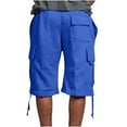 thumbnail image 3 of Vivianyo HD Fashion Summer Shorts for Big Mens and Tall Men's Summer Casual And Comfortable Drawstring Pocket Elastic Waist Shorts, 3 of 6