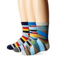 thumbnail image 3 of Jefferies Socks Chaussettes Funky à Rayures pour Grands Garçons, Multi, Petit (Lot de 3), 3 of 4