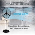 thumbnail image 2 of Ventilador de Pedestal Industrial Sky Care 30 Pulgadas 3 Velocidades Negro, 2 of 6