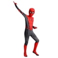 thumbnail image 2 of HTQWLP 2PCS Halloween Superhero Costumes, Pop Role Playing Fancy Dress Costumes, Halloween Stage Performance Jumpsuit Outfit-Jumpsuit+Head Mask, Boys Birthday Party Dress up Costumes, Red/150, 2 of 6