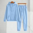 thumbnail image 4 of Gkeoshab Sweater Dress Tracksuit Sweatsuit Sweatshirt and Sweatpant for Women Men 2 Piece Sets Pullover Sweater Light Blue S, 4 of 9