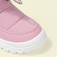 thumbnail image 4 of XXWXYD Toddler Boota Zipper Cold Adhesive Plus Velvet Children's Snow Boots Korean Thick Boys and Girls Warm Cotton Boots for Simple Casual Non Slip Breathable Shoe(4-4.5 Years,Pink), 4 of 6