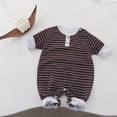 thumbnail image 2 of CAUYDY Boys Pajamas for Newborn Baby Clothes 0 3 6 9 Months 1T 2T Preemie Long Sleeve Romper Fall Winter Infant Boy Bodysuit Toddler Sleepwear Coffee for Sizes 6-9 Months, 2 of 4