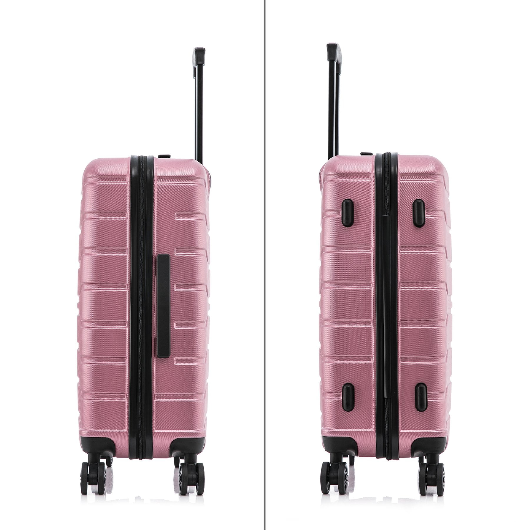 InUSA Trend 20" Hardside Lightweight Luggage with Spinner Wheels, Handle, and Trolley, Rose Gold