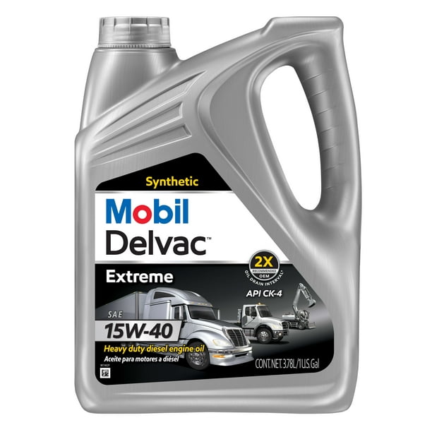 Tercero hígado temblor Mobil Delvac Extreme Heavy Duty Full Synthetic Diesel Engine Oil 15W-40, 1  gal - Walmart.com