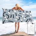 thumbnail image 1 of ZICANCN Microfiber Beach Towels, Cartoon Hands Legs Gesture Quick Dry Bath Towels 31.5"x63" Inch Oversized for Adults Men Women, 1 of 9