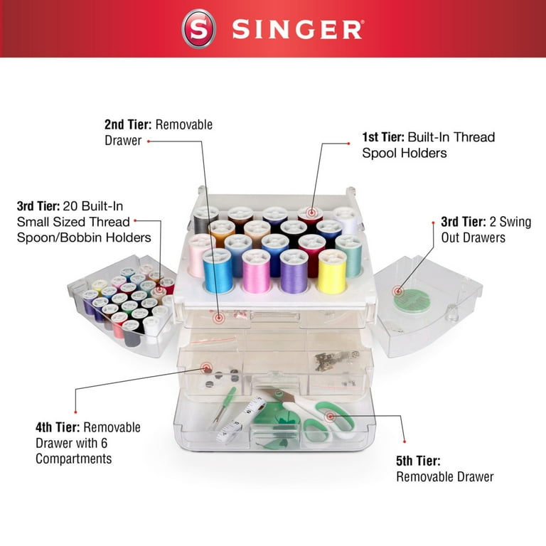 SINGER Sew Essentials™ Sewing Kit and Storage Case, 224 pcs