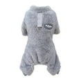 thumbnail image 1 of Small Dog Pajamas Winter Warm Fleece Puppy Sweater pjs Doggie 4 Legs Clothes Outfit Cat Clothing, 1 of 7