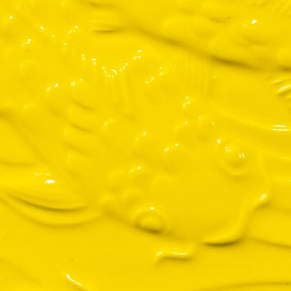 AMACO Low Fire Gloss Glaze, LG-63 Brilliant Yellow, Translucent, Pint