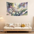 thumbnail image 2 of Tapestry Wall Hanging,Nature Floral Garden Tapestries for Dorm Living Room Bedroom Decor, Boho Wall Art,Bed Throw,Sofa Cover,, 60"x40", 2 of 8