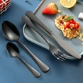 thumbnail image 3 of Juego de vajilla de acero inoxidable 1010 de 24 piezas con cuchillo, tenedor y cuchara para carne estilo occidental, regalo, 3 of 5