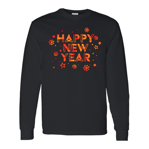 Inktastic Happy New Year Long Sleeve T-Shirt