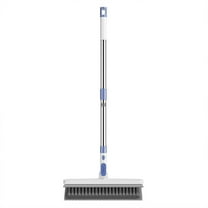 Lilixerw Floor Scrub Brush with Long Handle,Scrape and Heavy-Duty Stiff Bristle Scrubber Brush for Cleaning Shower Bathroom,Patio,Garage,Kitchen,Wall and Deck