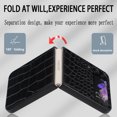 thumbnail image 5 of Allytech for Samsung Galaxy Z Flip 4 5G Cell Phone 6.7" Case 2022, Premium PU Leather and Flexible TPU Bumper Cover Heavy Dduty Military Grade Protection [Wireless Charging] Cover for Z Flip 4, Black, 5 of 12