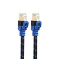 thumbnail image 4 of 10Gbps RJ45 Cat7 LAN Network Flat PVC Flat network cable; Internet Ethernet Cable Cord Wire Line PC Wireless Router NAS, 4 of 9