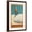 Brown Frame, variant on Art.com French Ski Poster with Ski Jumper Art Print, 24" x 36"