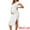 White, variant on DARING DIVA Women's Split Ruched Ribbed Knit Maternity Dresses S Black