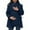 Maternity 3 In 1 Winter Coat-Navy, variant on Mifsaly Maternity 3 In 1 Winter Coat Women Thicken Warm Zip Up Hooded Quilted Jackets Pregnant Thermal Fleece Lined Padded Coats Cold Weather Outerwear Parka with Pockets