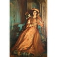 thumbnail image 2 of Jacques-Émile Blanche 13x18 Black Ornate Wood Framed Double Matted Museum Art Print Titled - Portrait of Mabel Dodge to La Villa Dodes (1911), 2 of 5
