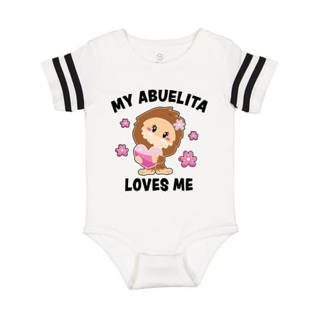 

Inktastic My Abuelita Loves Me with Bigfoot Gift Baby Girl Bodysuit
