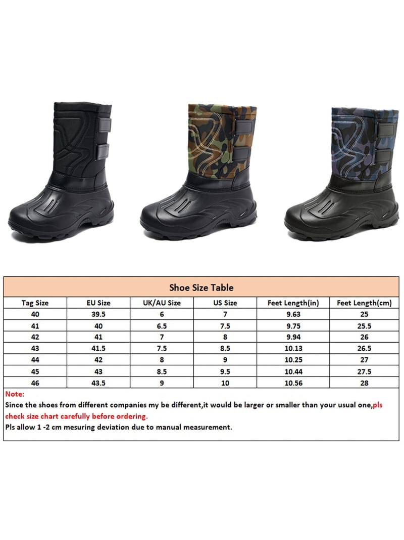 Daeful Mens Camouflage Snow Boots Anti-slip Outdoor Winter  display picture 3