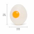 thumbnail image 3 of Mini Fried Egg Squishy Relaxation Toy with Soft Squeezable Design, 1 Piece 2.5 Inch, White and Yellow, for Focus and Relaxation, Squeeze Toy, 3 of 7