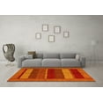 thumbnail image 3 of Ahgly Company Indoor Rectangle Abstract Yellow Modern Area Rugs, 3' x 5', 3 of 4